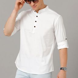 Fifth U Men White Kurta-image-77