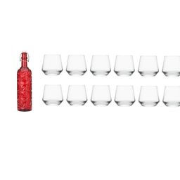 SOMIL Red Glass Airtight Can Bottle-image-88