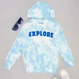 Pantaloons Junior Boys Alphanumeric Printed Hooded Sweatshirt-23