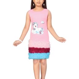 Muhuratam Pink Nylon Dresses-image-48