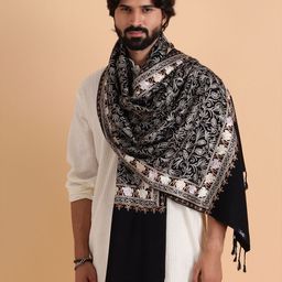 Tweedle Men Embroidered Stole-image-88