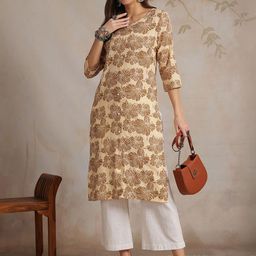 Anouk Rustic Women Printed Thread Work Kurta-image-89