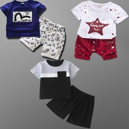 Lofn Unisex Kids Printed T-shirt with Shorts-image-98