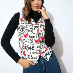 sassafras Printed Women Waistcoat-picture-36