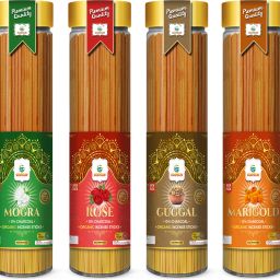 Premium Mogra, Rose, Guggal, Marigold Agarbatti (4×100)400gm. No Charcoal Mogra, Rose, Guggal, Marigold Incense sticks-11