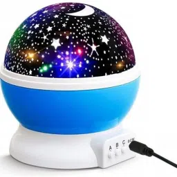 Star Master Projector Night Lamp Led, Rotating |360°| Moon Color Light Bulb-Colour changing good night Sky star master projection night lamp |Multi-Colour| (Pack Of - 1) Night Lamp-5
