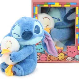 Flufies Duck and Stitch Soft Toy For Kids - Soft Toys for Girls and Boys- 25 cm-17