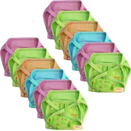 New Born Washable Reusable Hosiery Cotton Diapers/Nappy 0-6 Months-10