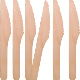 Disposable Wooden Knife Wooden Table Knife Set-image-17