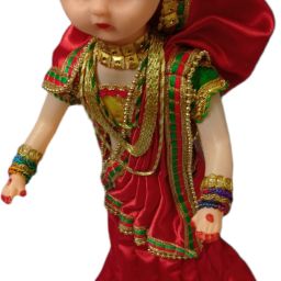 Cute Bridal Doll For Kids Girls & Boys. Show Piece Doll For Festival Gift-image-24