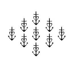 Comet Busters 9 Pcs Reusable Designer Bindis - Black image 2