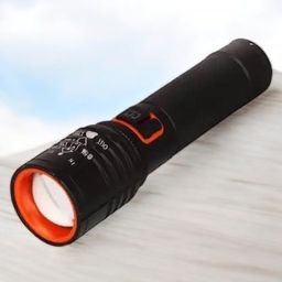 dhriyag Flashlight (MZ-035) Desk Lamp Light with Gift Box.Focus Zoom Torch Light with 3 Modes Adjustable for Emergency Activities. image 1