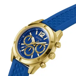 GUESS Men Patterned Dial & Textured Straps Analogue Multi Function Watch GW0729G1 image 5