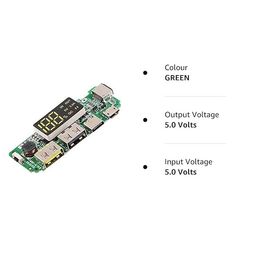 SP Electron 18650 Charger Board Lithium Battery Charging Module Dual USB 5V 2.4A Mini Type-C Module for Automotive Systems, Smartphone’s and Tablets, Multiple Applications etc. image 3