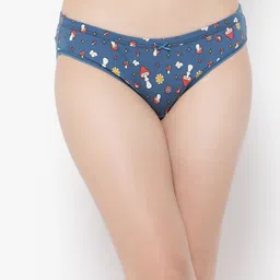 Clovia Printed Cotton Bikini Briefs PN3529P08S-31