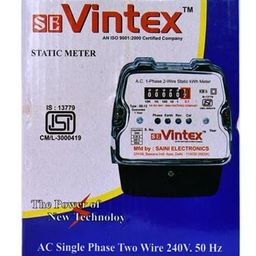 WINGWON Single Phase Multi-Function 2 Wire Electrical Energy KWH Sub Meter for Home (ISI Marked), Black NO 7 image 2