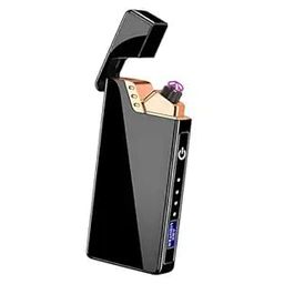 Drumstone (𝗦𝗽𝗲𝗰𝗶𝗮𝗹 𝟭𝟬 𝗬𝗲𝗮𝗿𝘀 𝗪𝗮𝗿𝗿𝗮𝗻𝘁𝘆) Rechargeable Dual Arc Lighter – Flameless, Windproof Plasma Lighter with Battery Indicator, Compact, Long Battery Life, Safe & Durable image 1