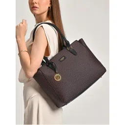 Lavie Luxe Black Mono Kelly25 Women's Shoulder Bag (L)-picture-8
