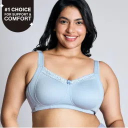 Nykd by Nykaa Everyday Pretty Lace Bra - Light Blue NYB190-picture-26