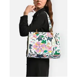 Lavie X Payal Singhal Limited Edition Abutilon Women's Box Totebag Handbag (L)-picture-36
