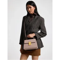 MIRAGGIO Taupe Michelle Satchel Bag-picture-44