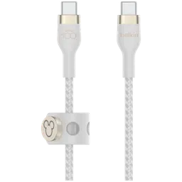 belkin D100 Type C to Type C 6.6 Feet (2M) Cable (White)-14
