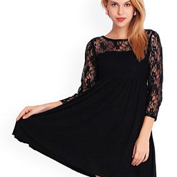 Belle Fille Black Fit & Flare Dress-28