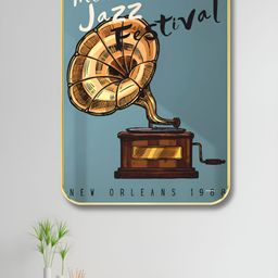 Livin'luxe Blue & Brown International Jazz Festival New Orleans 1988 Printed Wall Art-picture-31
