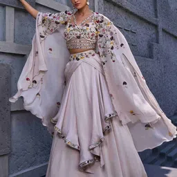 MIKU KUMAR Embellished Sequinned Made to Measure Lehenga & Blouse With Dupatta-18