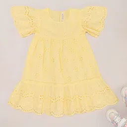 Pantaloons Junior Puff Sleeve A-Line Dress-image-21