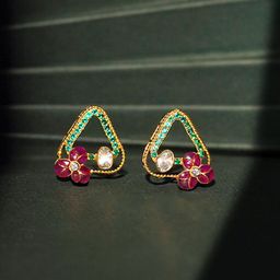 Polki Stories By Raniwala Everyday Romance Polki Diamond Earrings-image-84
