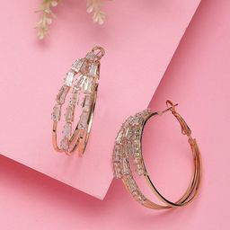 Bohey by KARATCART Contemporary Hoop Earrings-image-42