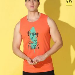 WOOSTRO Men Typography 2 Printed Raw Edge Slim Fit T-shirt-image-98