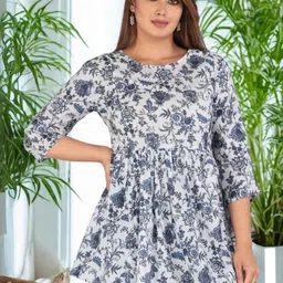 Vaidiki Floral Printed Cotton Top-picture-16