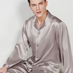 Bella Babe by SK Men Shirt Collar Satin Night suit-image-80