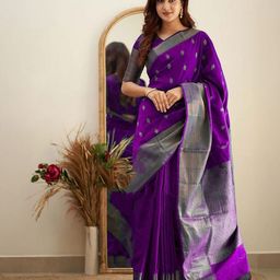BerMondsey Woven Design Zari Banarasi Saree-picture-54