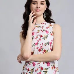 THE FAB FACTORY Women Floral Printed Sleeveless Top-picture-28