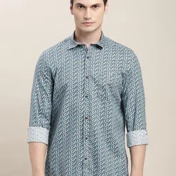 Turtle Men Relaxed Slim Fit Printed Casual Shirt-image-74