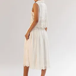 NOIB Freya Self Design A-Line Midi Skirt image 5
