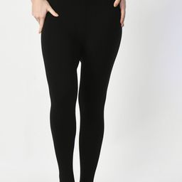 Lebami Ribbed Mid-Rise Thermal Bottoms-image-97