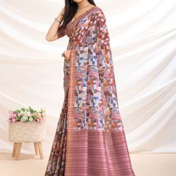 Mantrotsav Abstract Printed Saree image 4