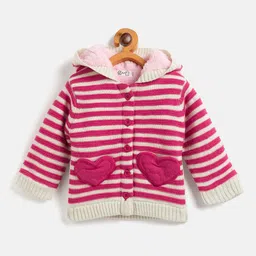 JWAAQ Girls Striped Cardigan-picture-38