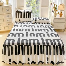 JC HOME Multicoloured 140 TC Single Bedsheet with 1 Pillow Covers-image-124