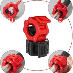 YMD Steel Plates Curl Straight Rod Clamps Home Gym Combo image 5