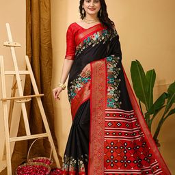 HI FI NX Floral Zari Silk Cotton Kanjeevaram Saree-image-42