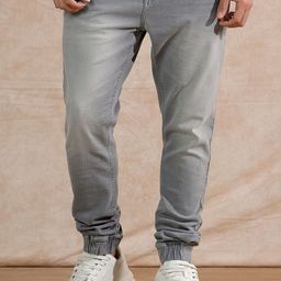 WROGN Men Solid Loose Fit Pure Cotton Joggers Trousers-picture-22