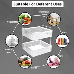 RUBOXA White Set of 1 Regular Multi-Utility Organisers image 2
