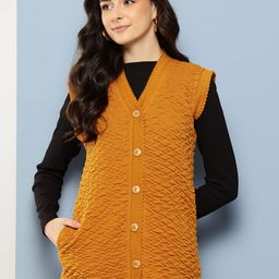 Aarika Women V-Neck Textured Cardigan-picture-26