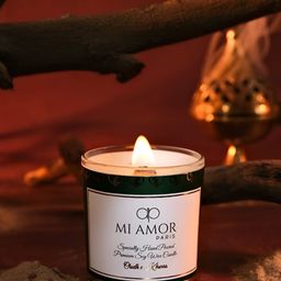 MI AMOR PARIS Oudh e khwas Oudh - 1 Wick Candle Amber Fragrance-image-51