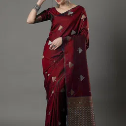 Moda Rapido Woven Design Zari Banarasi Saree-picture-22